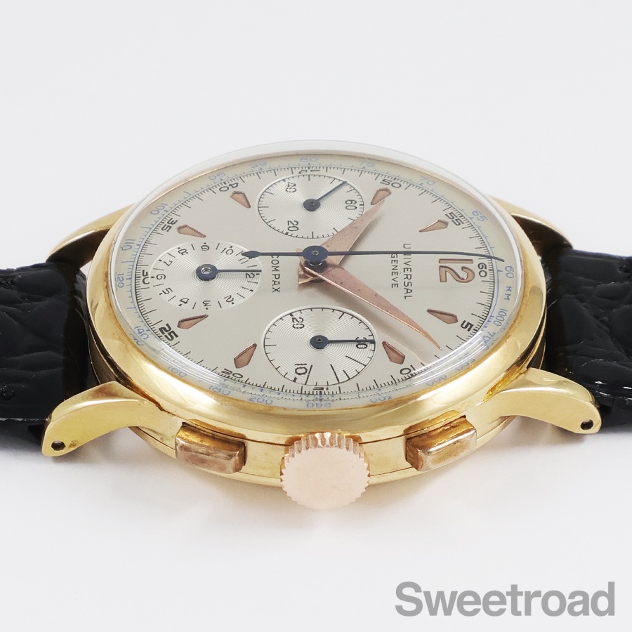 ユニバーサル ジュネーブ コンパックス 18K Ref.12491 1957-59年製
