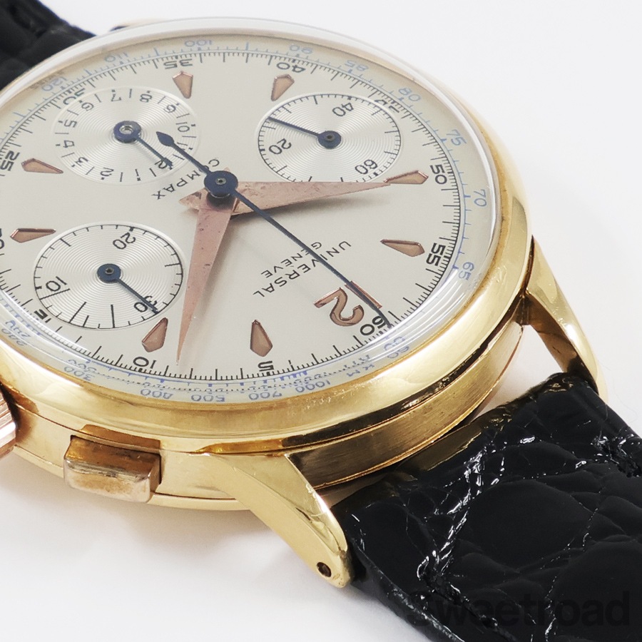 ユニバーサル ジュネーブ コンパックス 18K Ref.12491 1957-59年製