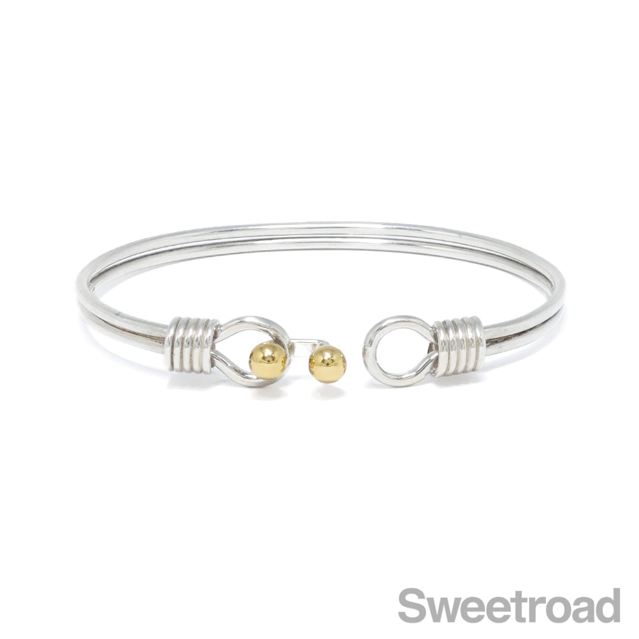 Tiffany & Co. ダブル　フック&アイ　コンビ　バングル　925 ティファニー TIFFANY ダブルフックアンドアイ バングル コンビ - メルカリ