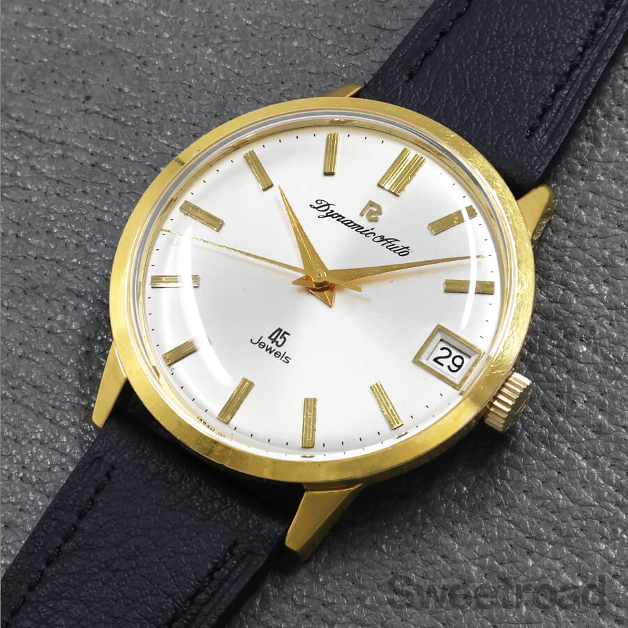 リコー ダイナミックオート 45jewels 18kGF(金張り) カレンダー リコー ダイナミックオートカレンダー45 Ref.57109 1960年代