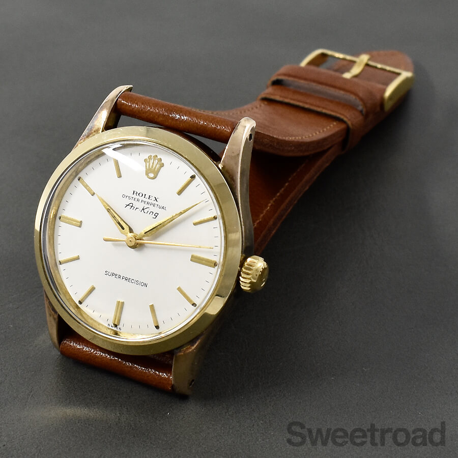 希少 ROLEX Ref.5506 エアキング ゴールド メンズ ビンテージ ROLEX Air-King Ref.5506 – TIMEANAGRAM