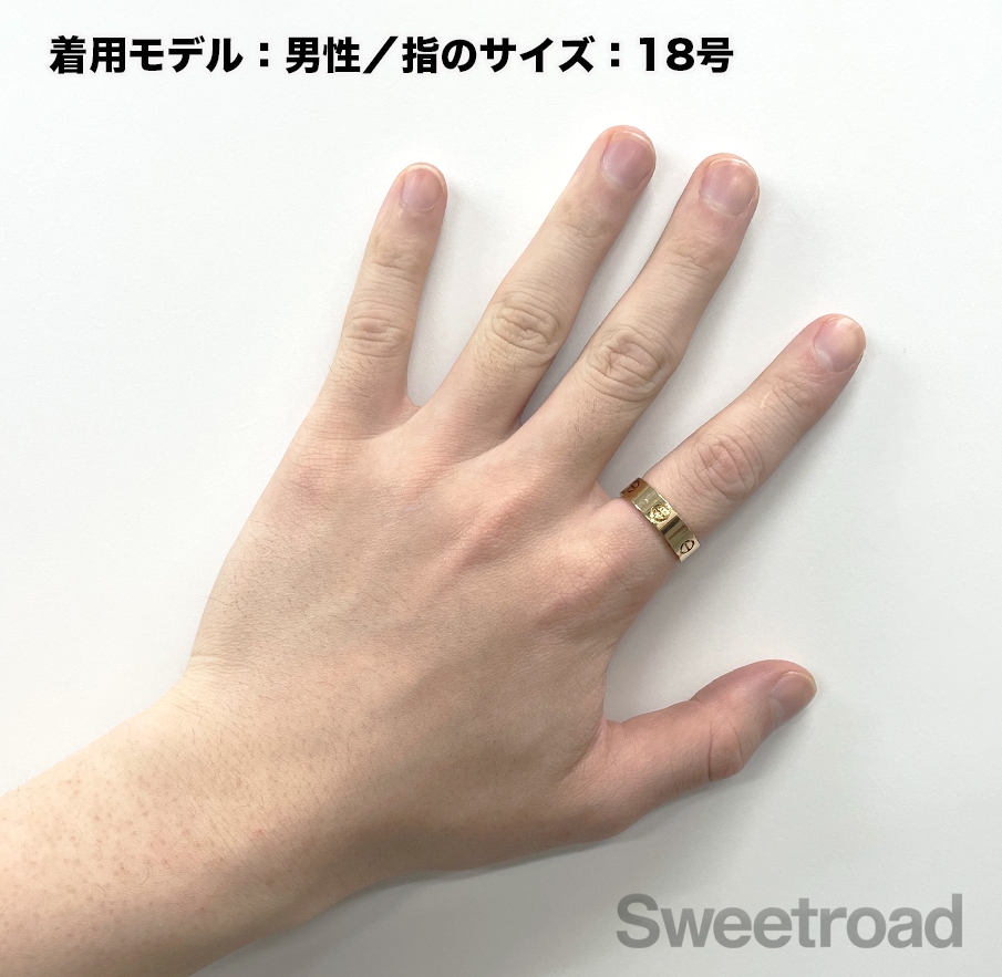 カルティエ ラブリング 58サイズ 18号 18KYG | スイートロード