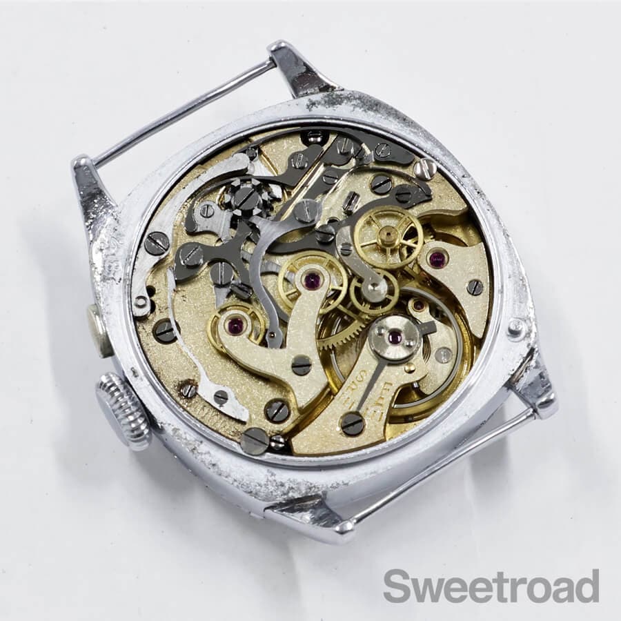 レマニア ワンプッシュクロノグラフ Cal.13CH 1940年代 w-32367