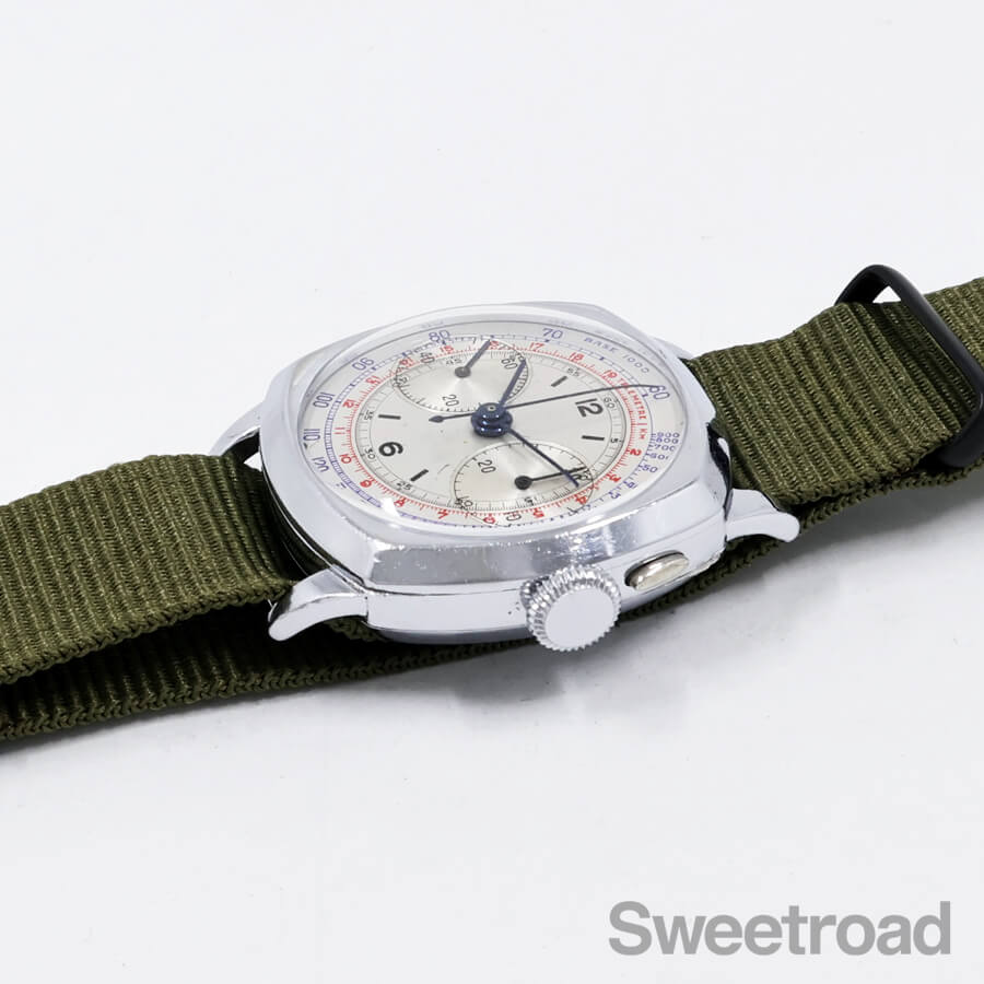 レマニア ワンプッシュクロノグラフ Cal.13CH 1940年代 w-32367