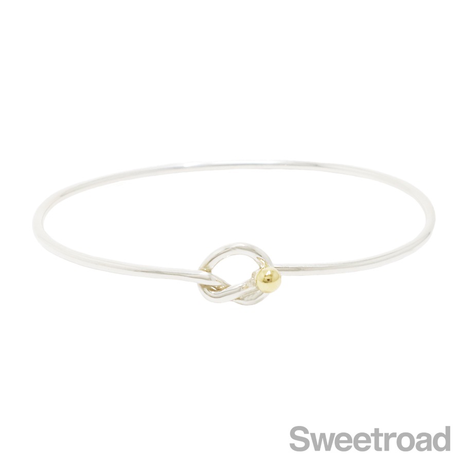 TIFFANY&Co. ティファニー フックアンドアイ ラブノット バングル Tiffany&co ティファニー バングル ブレスレット ラブノット