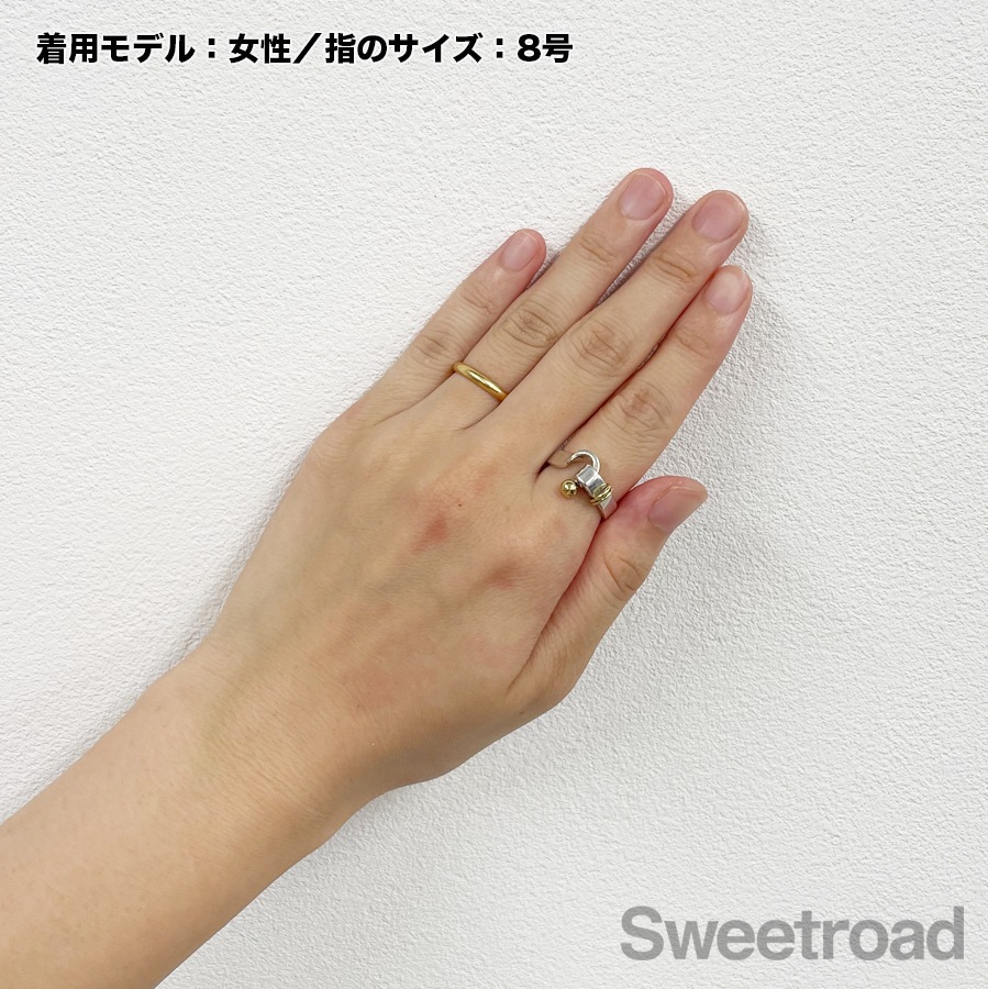 old tiffany ティファニー　フック&アイ　リング　ヴィンテージ 9号 ティファニー フックアンドアイフラットワイヤーリング 9号