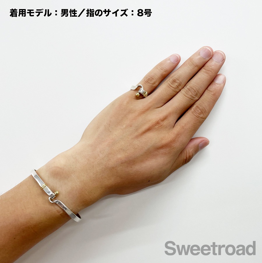 ティファニー フックアンドアイフラットワイヤーリング 9号