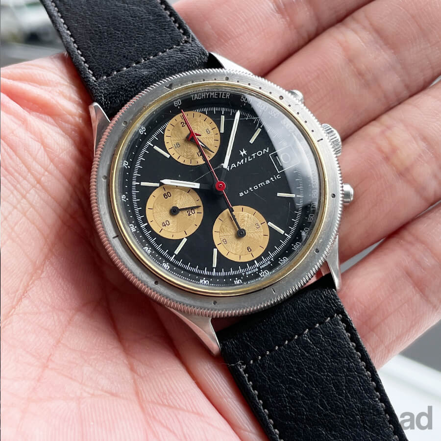 時計 HAMILTON LANCASTER LEMANIA 5100 38mm ハミルトン HTC クロノグラフ レマニア5100 1990年代 | スイートロード
