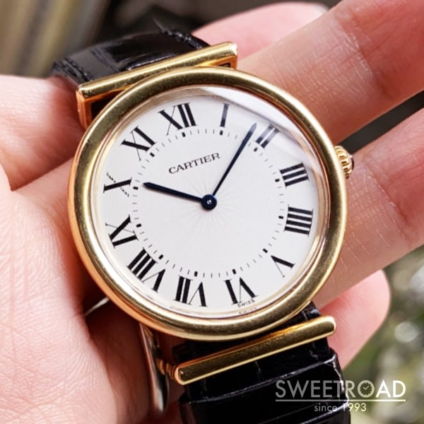 カルティエ Ref.2220 Bi-Plan ドライバーズウォッチ 18KYG ピアジェ製