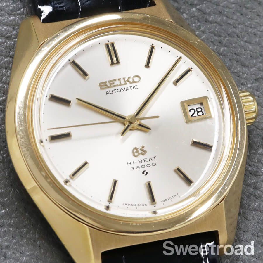 グランドセイコー 61GS Ref.6145-8000 18KYG 1968年製 w-30020