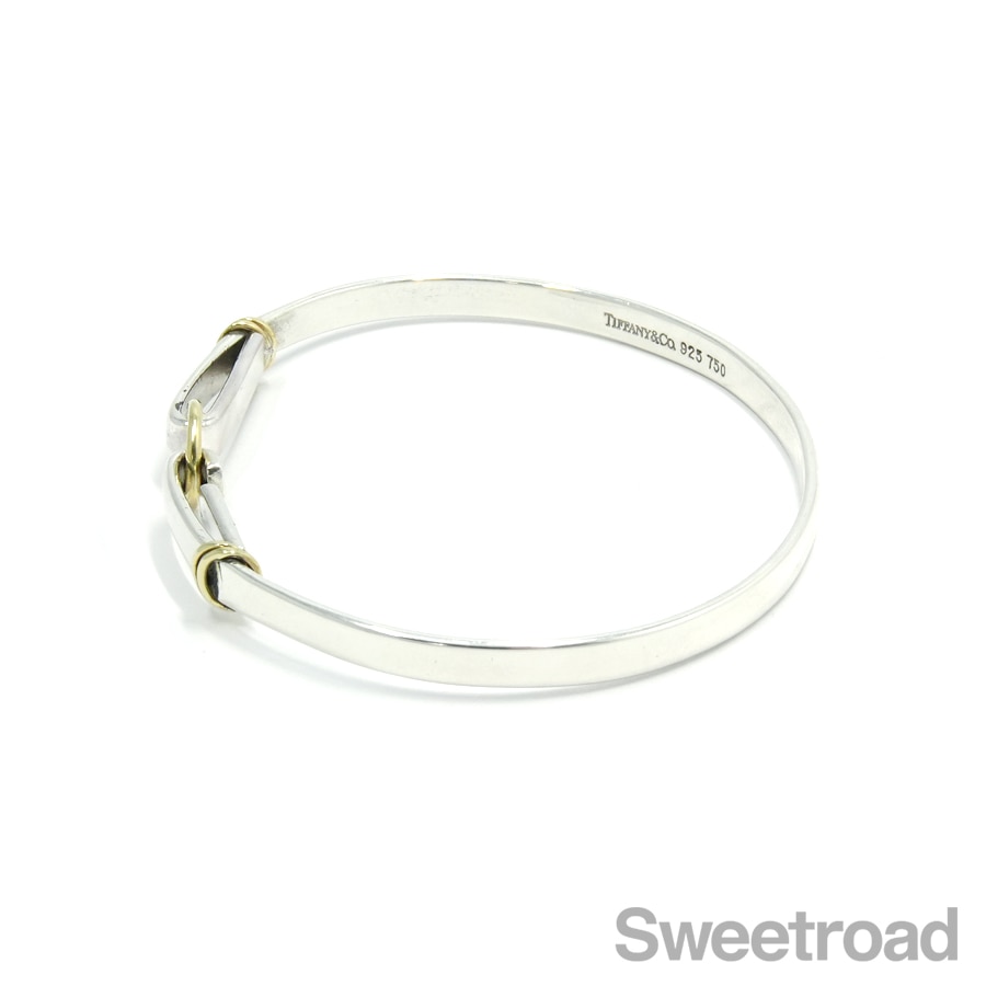 TIFFANY & Co. フックアンドアイ バングル Tiffany & Co ティファニー フック&アイ バングル シルバー ゴールド