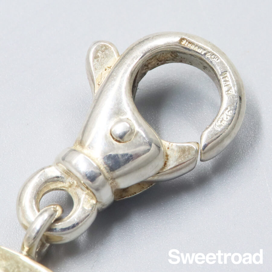 ティファニー Tロープ・チェーンブレスレット 18KYG・925