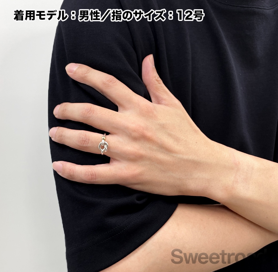 Tiffany&co フックアンドアイ ラブノット リング コンビ 13号 ティファニー フックアンドアイ ラブノットリング 13号 | スイート