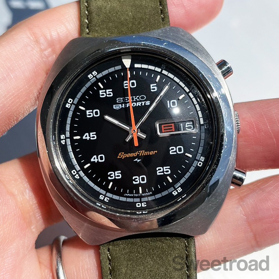 Seiko 5スポーツ 自動巻きオーバーホール済み7017-6040 自動巻き時計