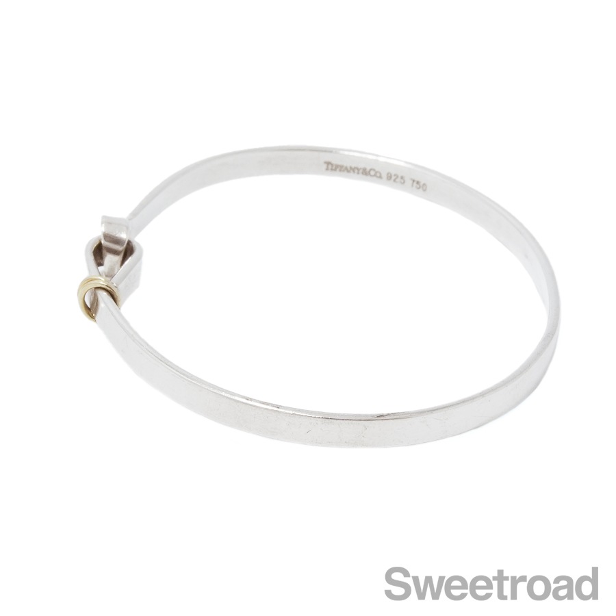 【本日まで】ティファニー TIFFANY フックアンドアイバ ングル シルバー TIFFANY&Co.（ティファニー） フック＆アイ バングル シルバー925