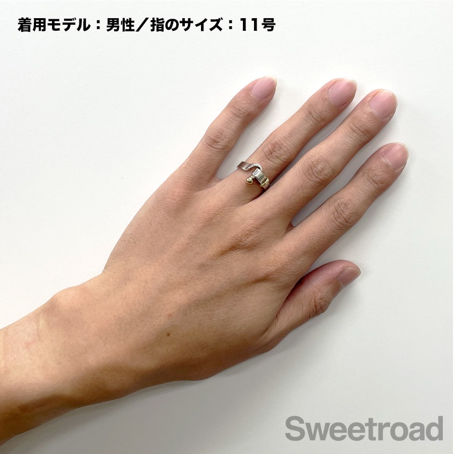 TIFFANY リング フック&アイ11号 ティファニー フックアンドアイ フラットワイヤーリング 11号