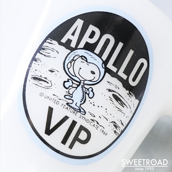 銀座店【FIRE-KING／ファイヤーキング】Dハンドルマグ／APOLLO SNOOPY VIP／アポロ・スヌーピー／ミルクホワイト／USA・アメリカ製／ヴィンテージ雑貨／1960年代／fk-32gnz