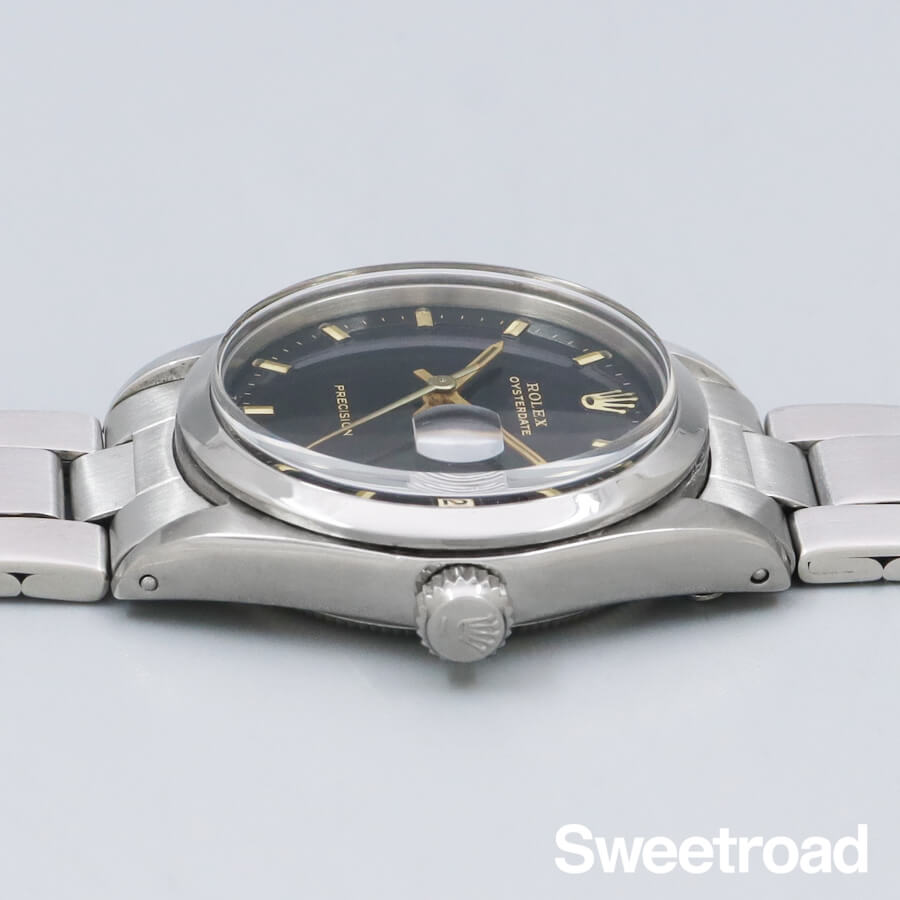 ロレックス オイスター デイト Ref.6466 ブラックミラー ボーイズ