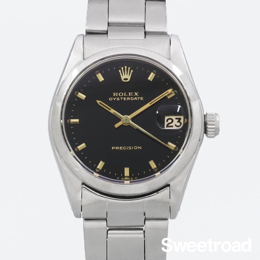 ロレックス オイスター デイト Ref.6466 ブラックミラー ボーイズ
