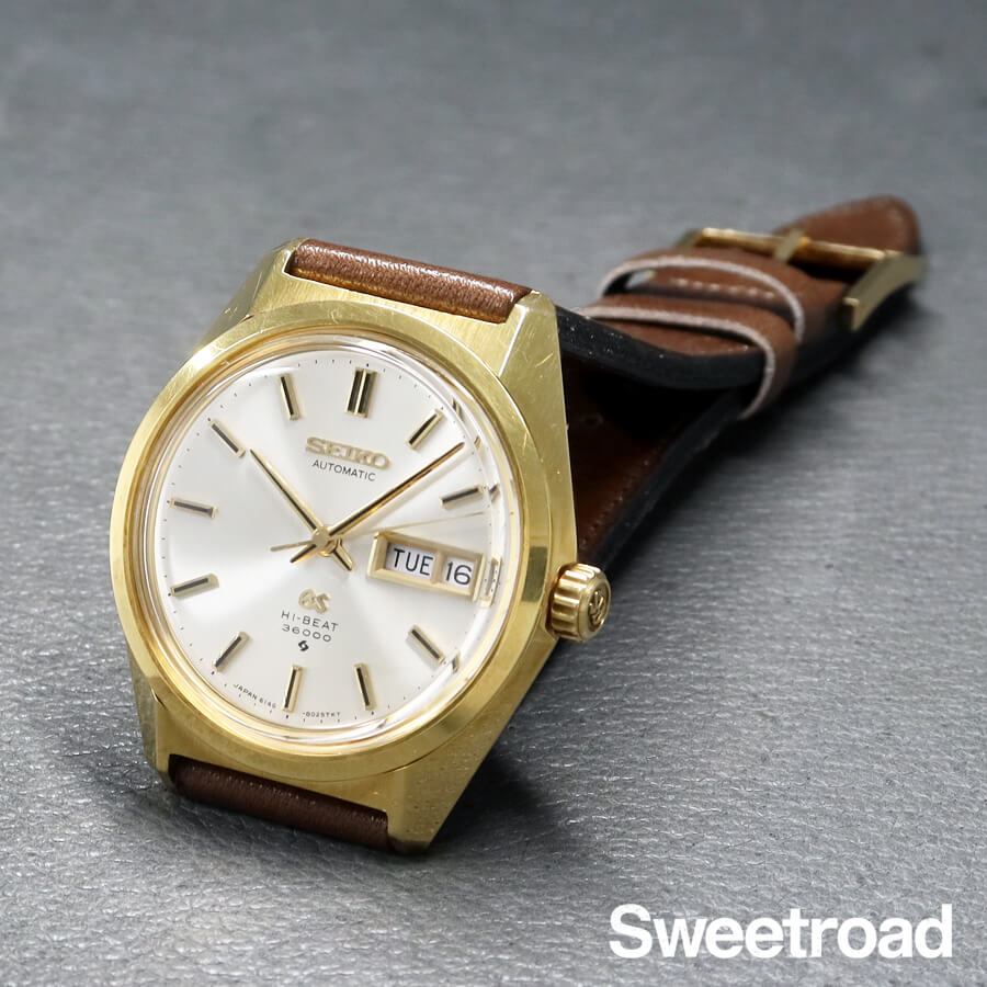 グランドセイコー 61GS Ref.6146-8000 18KYG 1970年製 w-30622