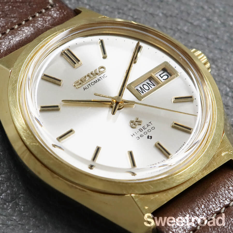 グランドセイコー 61GS Ref.6146-8000 18KYG 1970年製 w-30622