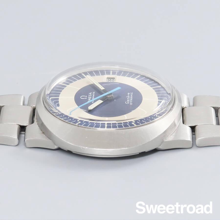 み*様 OMEGA Geneve Dynamic 自動巻き 時計 OMEGA】1971年製 ジュネーブ ダイナミック レディース ネイビー
