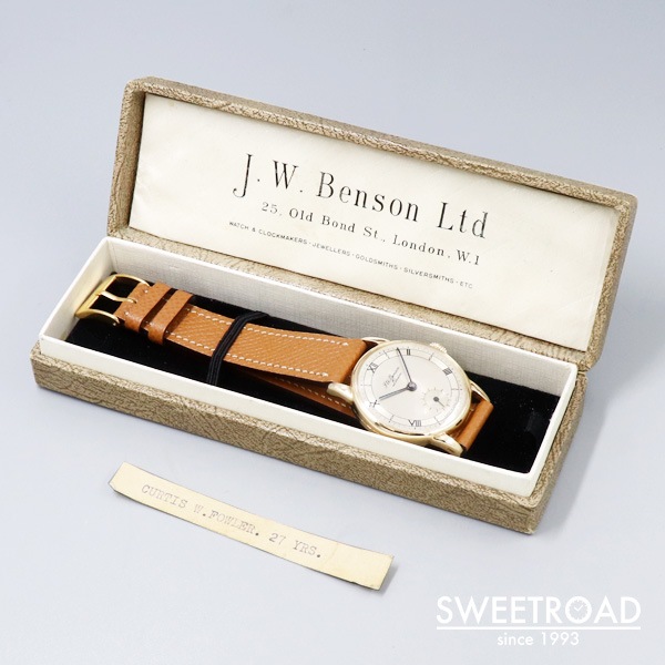 川崎店【J.W.BENSON／J.W.ベンソン】9KYG／純正BOX付き／スミス製ムーブ／1950年代／w-25985