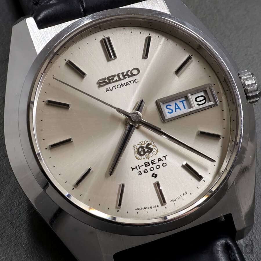 グランドセイコー GS 唐草文字6146-8000 自動巻 OH済1969年製造 JA-2967| グランドセイコー ハイビート 6146-8000 SS 唐草文字盤