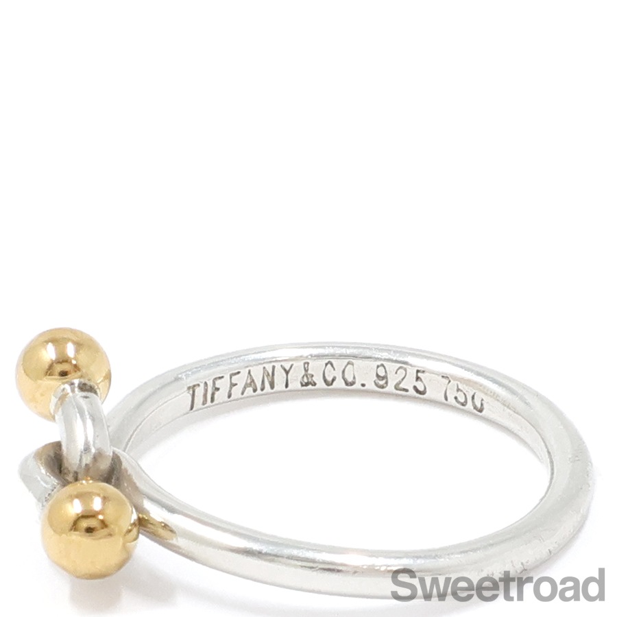 ティファニー フック＆アイ リング 13号 ヴィンテージ　袋付き ティファニー フックアンドアイ ダブルアイリング 13号 | スイート