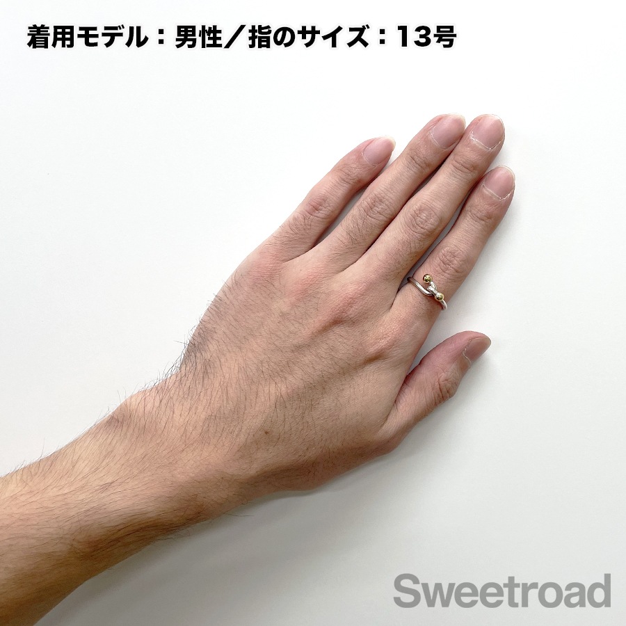 オールドティファニー　フックアンドアイ　リング 美品 ヴィンテージティファニー TIFFANY コンビ フックアンドアイ