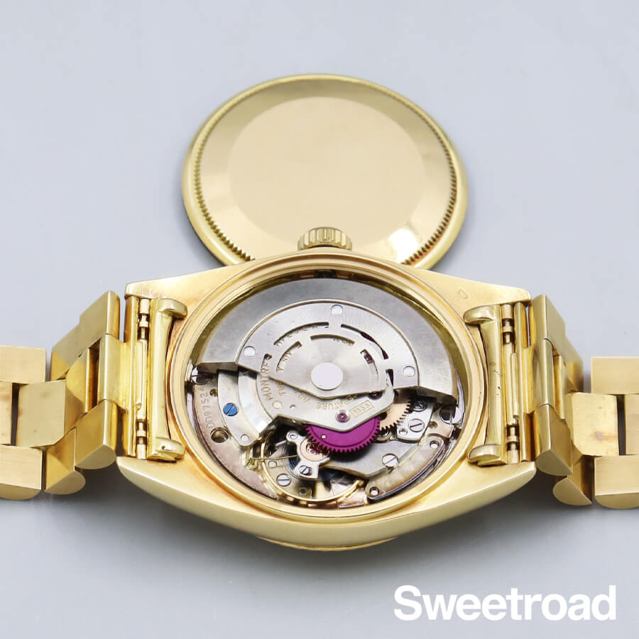 ロレックス デイデイト Ref.1803 ブラックミラー 18KYG 1964年製 w