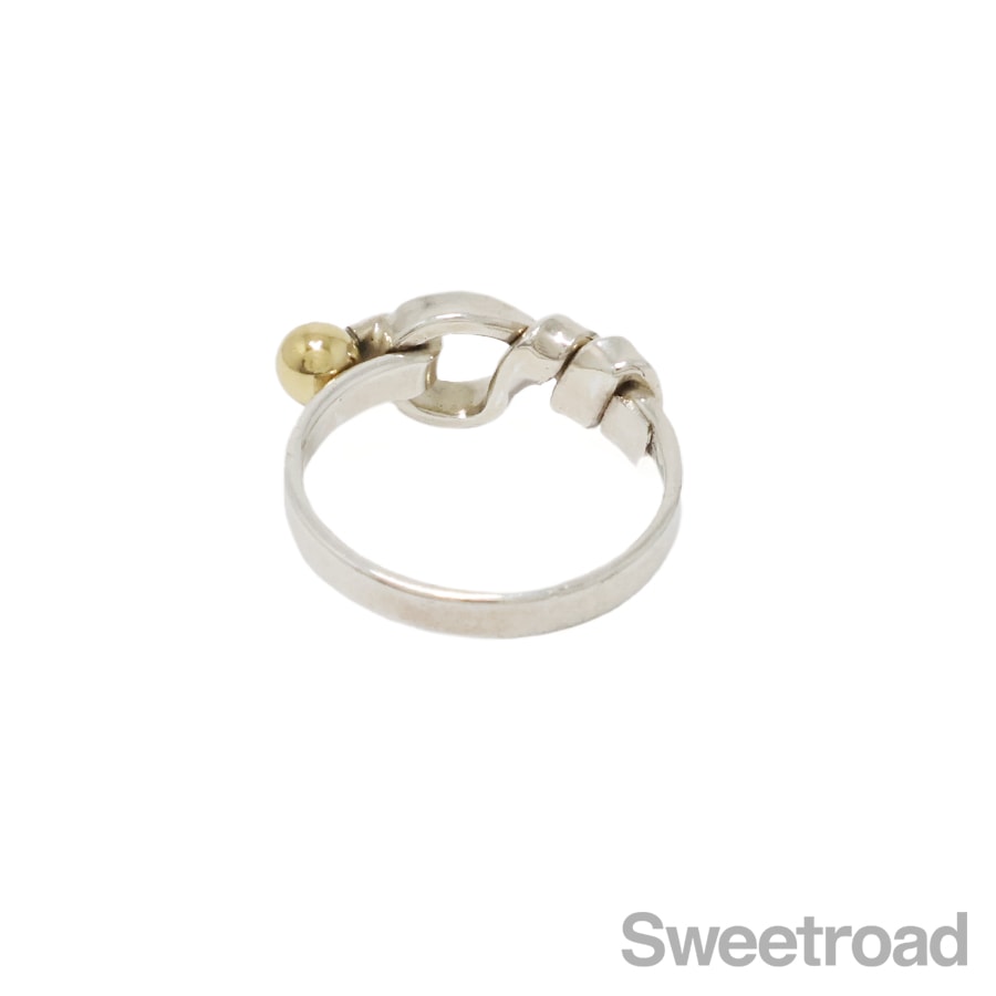 ティファニー フックアンドアイ フラットワイヤーリング 10号