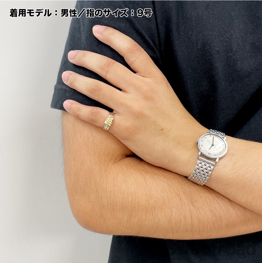 Tiffany vintage 18kコンビ　リング　指輪　9号 ティファニー コンビリング 9号 | スイートロード-Sweetroad