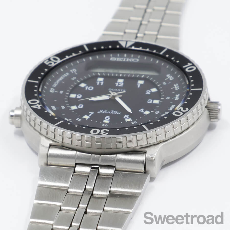 【希少稼動品】SEIKO シルバーウェーブ H357-5220 80'sVTG セイコー シルバーウェーブ Ref.H357-5200 1982年製 アナデジクォーツ