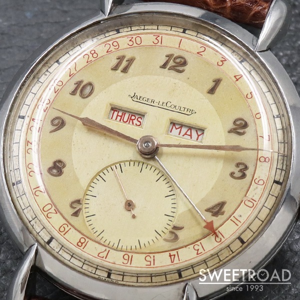 ジャガールクルト トリプルカレンダー Cal.P484 1A 1940年代 w