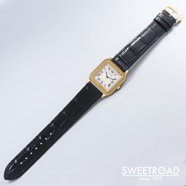 カルティエ　サントス　ジャンク カルティエ サントスデュモン エクストラスリム LM 18KYG w-26951gnz