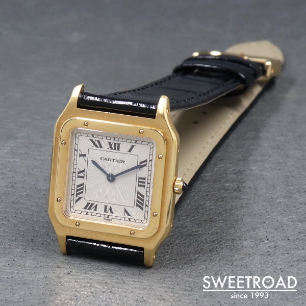 カルティエ　サントス　ジャンク カルティエ サントスデュモン エクストラスリム LM 18KYG w-26951gnz