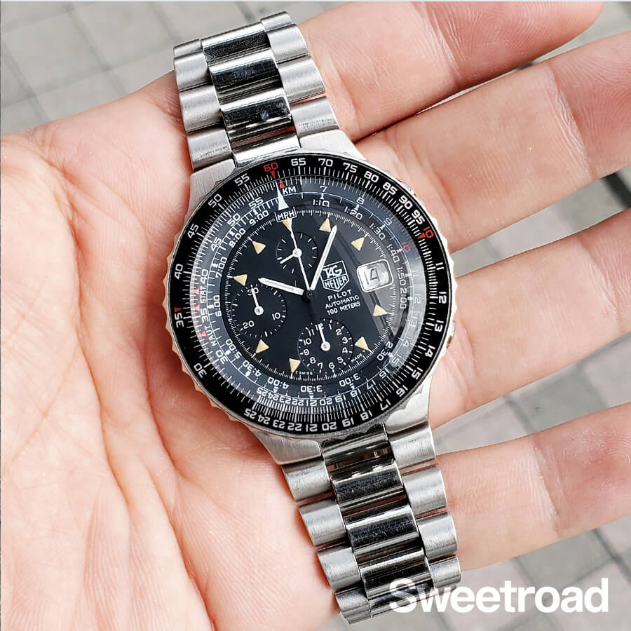 タグホイヤー パイロットクロノグラフ Ref.130-206 1980年代 w
