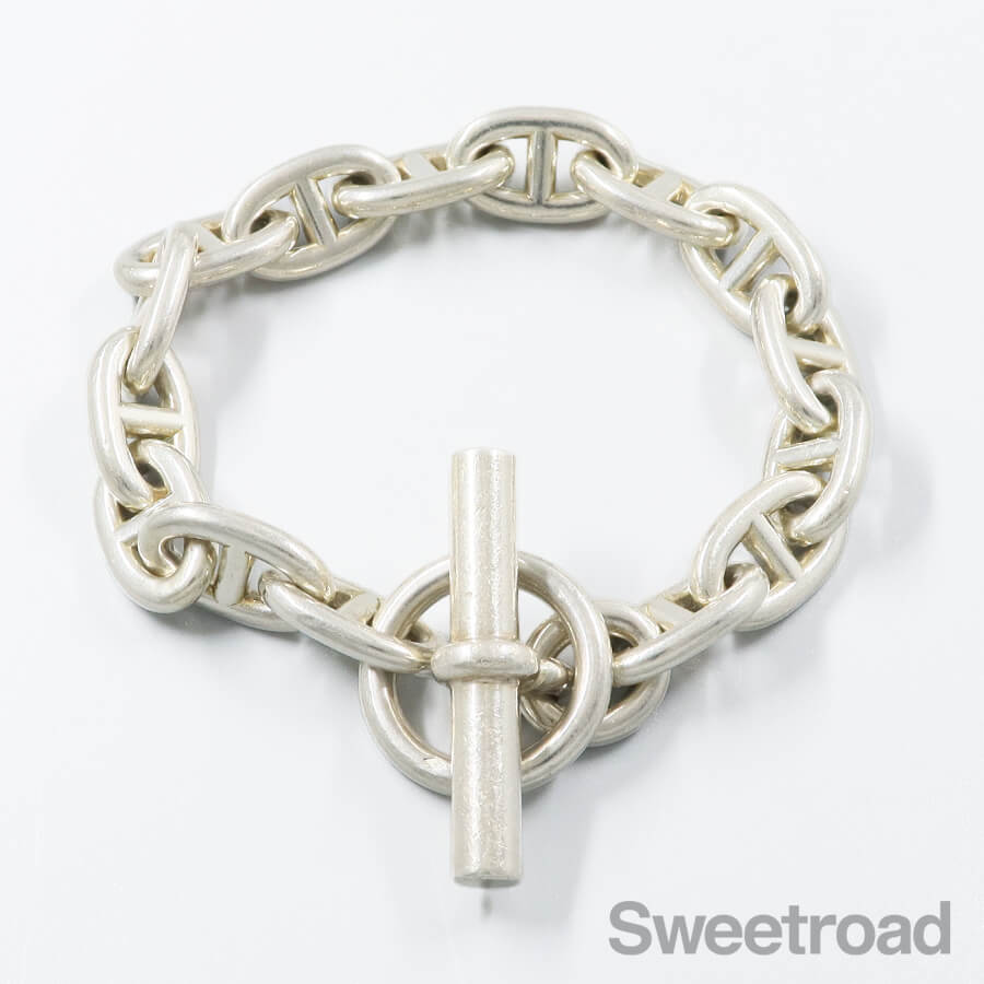 エルメス シェーヌダンクル チェーンブレスレット MMサイズ w-31303