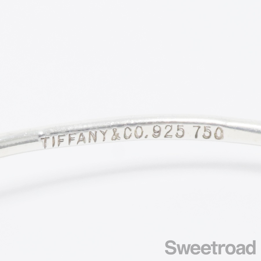 美品Tiffany ティファニー ラブノット フック＆アイ バングル ティファニー フックアンドアイ ラブノットバングル | スイート