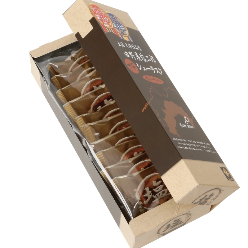 冬ギフトポイント10倍】田野屋塩二郎プチシューラスク（10枚入）×2箱