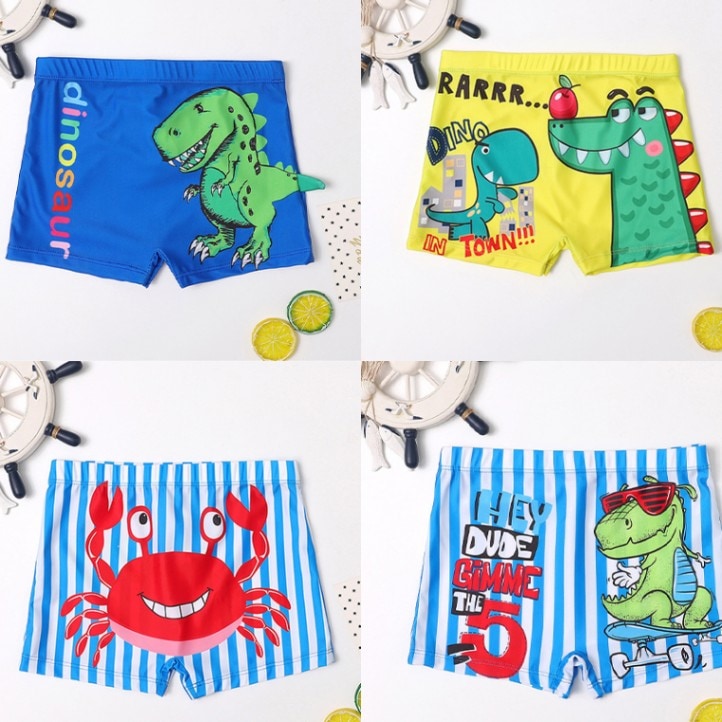 キッズ水着 男の子 恐竜 ボクサー水着 カニボーダースイムパンツ ベビー スイムパンツ 子供 水着 水泳 ボーイズスイムウエア スイミング パンツ 幼稚園 小学校 プール 海