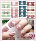 全20種 貼るだけ ネイルシール 蝶々 3D 箔押し スタンピング ネイルチップ ジェルネイルシール|美容品・アクセサリー