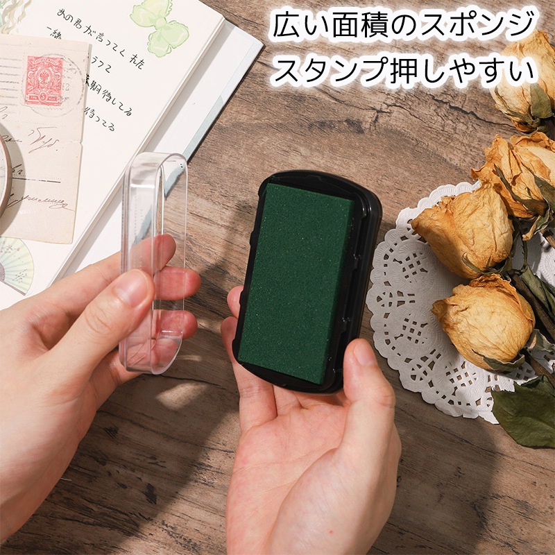 スタンプ台 16色 紙用 布用 木材用 スタンプ カラー 大容量 ハンコ はんこ 判子 安全インク コットン 生地用スタンプ 生地用 インク スタンプパッド インクパッド 色豊富 カラフル 色とりどり お名前スタンプ クラフト ハンドメイド DIY 工作 発色きれい