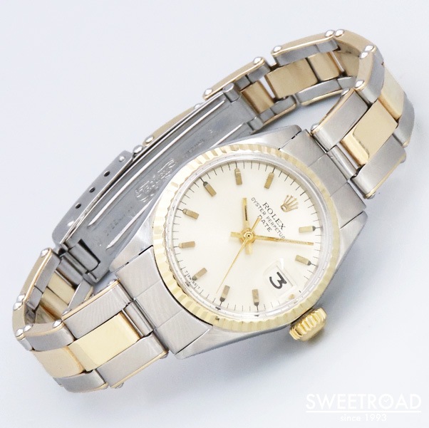 川崎店【ロレックス】Ref.6517/オイスターパーペチュアルデイト/YGコンビ/1969年製/w-23757