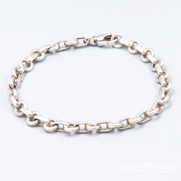 川崎店【TIFFANY&Co./ティファニー】ドーナツ・リンク・チェーンブレスレット/925シルバー/w-26030