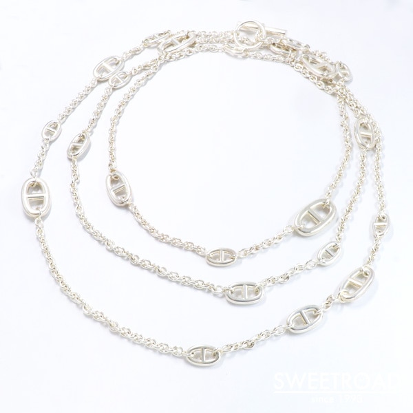 川崎店【エルメス】ファランドール 160/ロングネックレス/w-26406