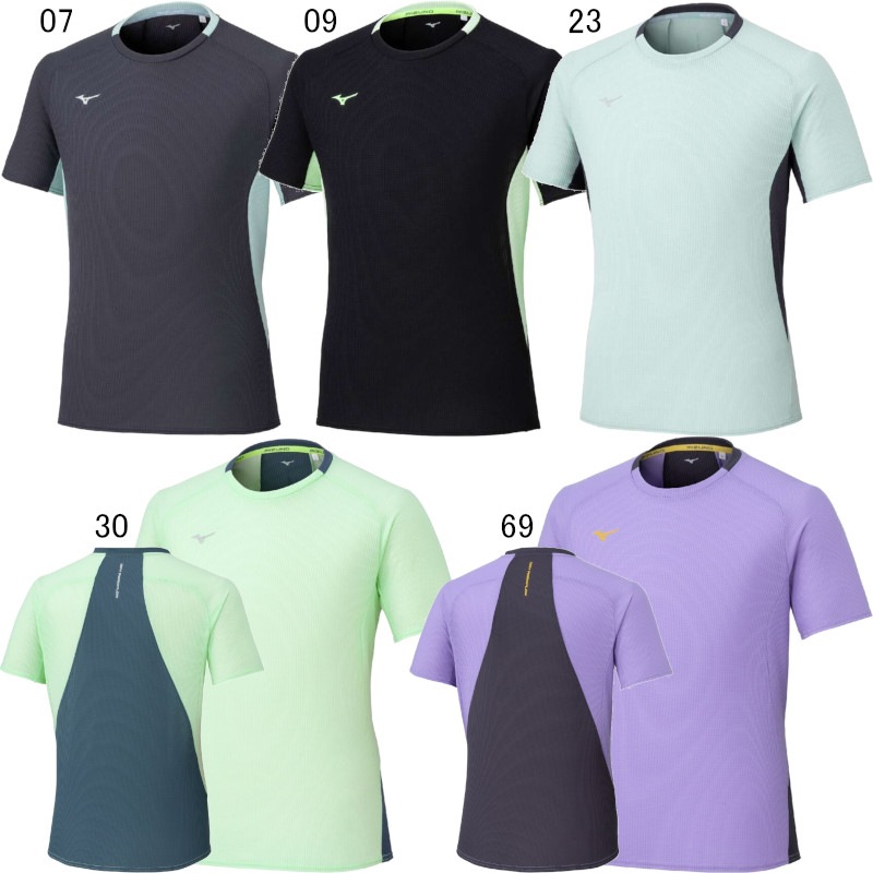 エアロ用ウエア ミズノ(MIZUNO) ドライエアロフローTシャツ(ユニセックス) 32MAC021
