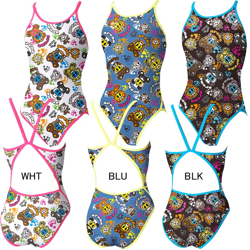 arena ジュニア女子布帛水着 カーボンエアスクエア アリーナ(arena