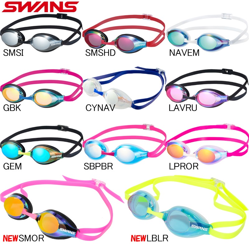 SWANS ゴーグル 未使用 30%OFF】(ネコポス不可)スワンズ(SWANS)クッションミラーレーシング